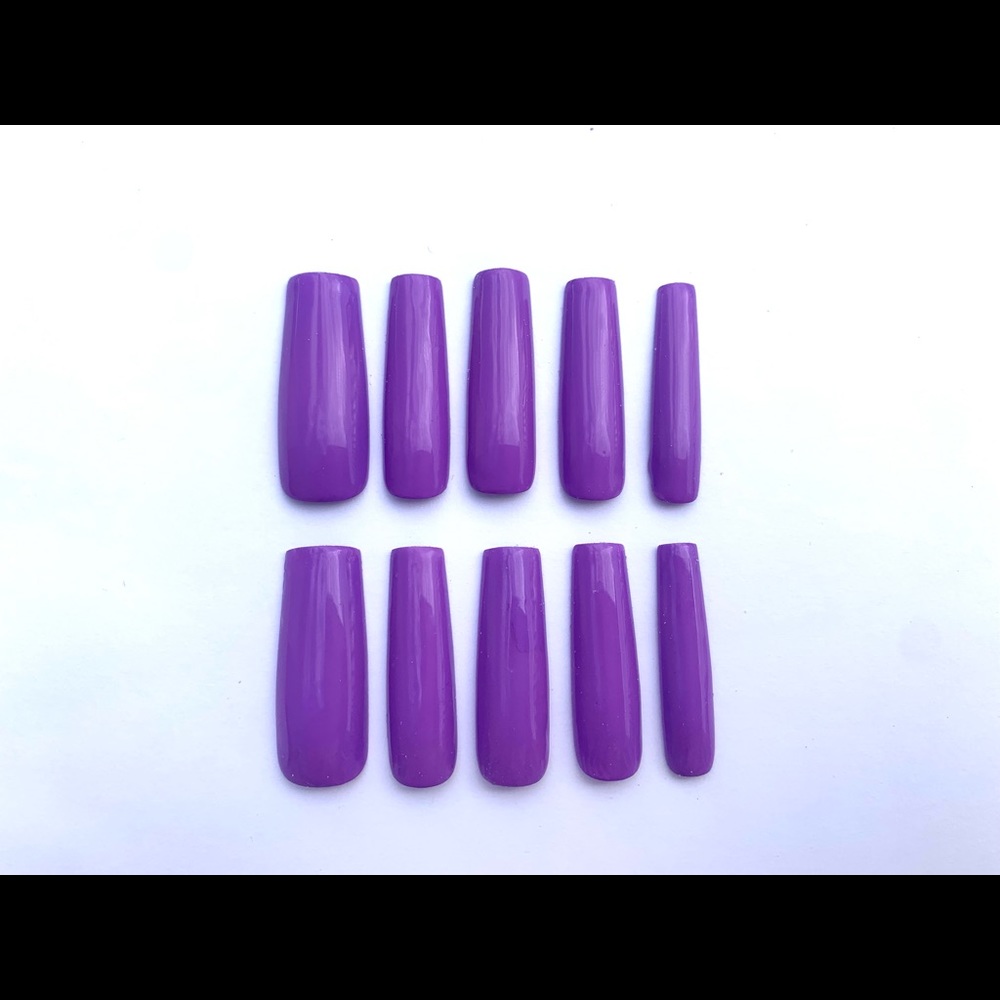 XL Purple Gel Nail